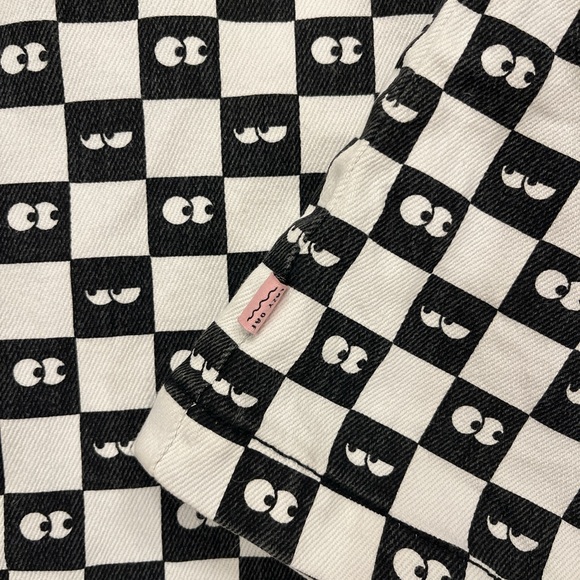 Lazy Oaf x Vans Checkerboard Denim Skirt 👀 - Picture 4 of 5